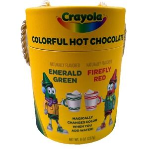 CRAYOLA Colorful Hot Chocolate Emerald Green & Firefly Red 6/2028 *Sealed*